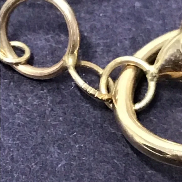 Gold 14k Dolphin jumping through Hoop Drop Earrings Rare vintage ret $850 - Picture 10 of 12